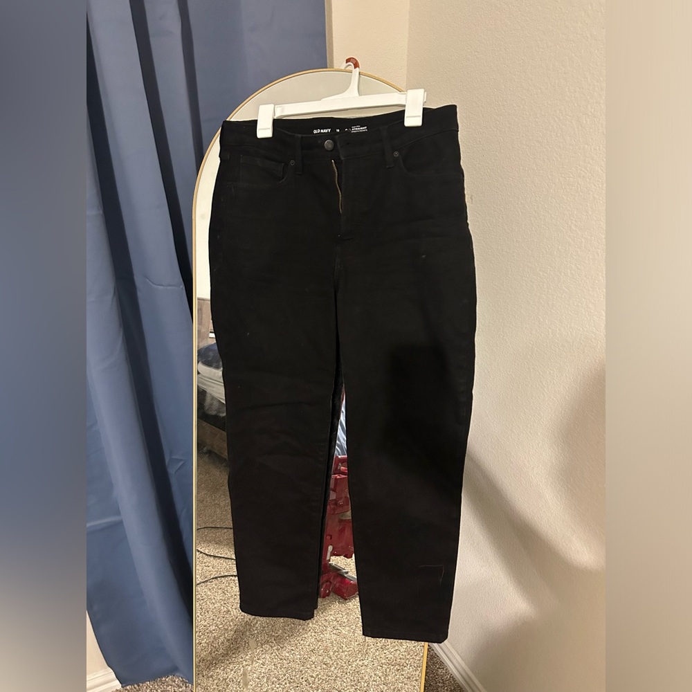 Old navy high rise og straight with slimming pockets
